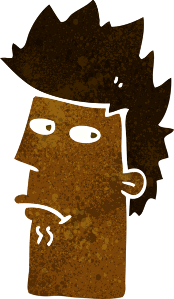 bir insan tarafından çizilmiş karikatür sinir ifadesi