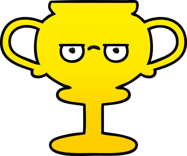 Bir insan tarafından çizilmiş bir kupanın gölgelenmiş karikatürü