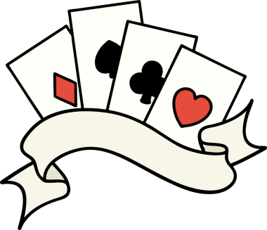 bir insan tarafından çizilmiş geleneksel kart ve afiş stili dövme