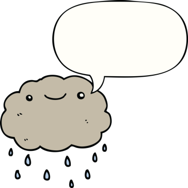 bir insan tarafından çizilmiş konuşma baloncuklu çizgi film bulutu