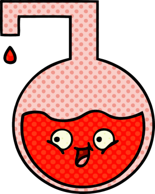 Bir insan tarafından çizilmiş bir bilim deneyinin çizgi romanı.