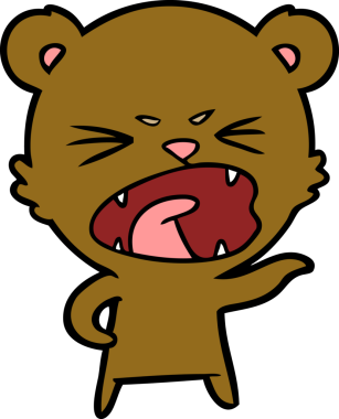 Bir insan tarafından çizilmiş bir çizgi film karakteri.