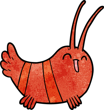 bir insan tarafından çizilmiş kerevit karikatürü