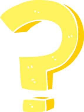 bir insan tarafından çizilmiş karalama soru işareti