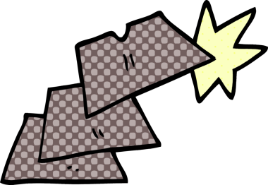 Bir insan tarafından çizilmiş iş bıçağı çizimleri.