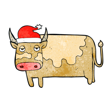 Bir insan tarafından çizilmiş noel şapkası.