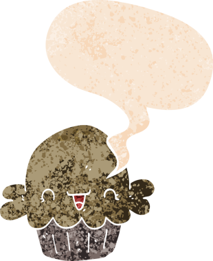 Bir insan tarafından çizilmiş grunge dertli retro biçimli konuşma baloncuklu şirin çizgi film turtası