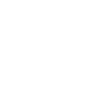 Bir insan tarafından çizilmiş karpuz dilimi tebeşiri.