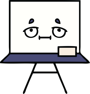 Bir insan tarafından çizilmiş beyaz bir karikatür.