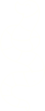 Bir insan tarafından çizilmiş solucan tebeşiri