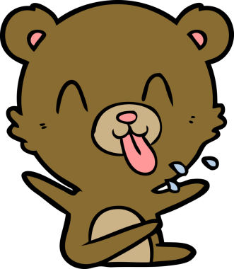 Bir insan tarafından çizilmiş bir çizgi film karakteri.