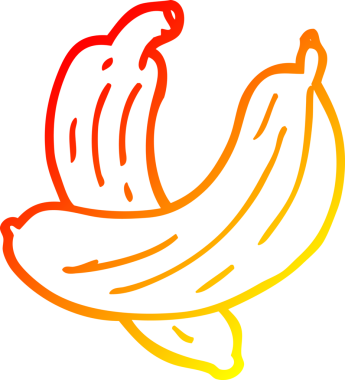 Bir insan tarafından çizilmiş bir salatalık bitkisinin sıcak çizgi çizimi