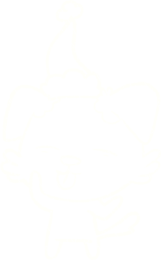 Bir insan tarafından çizilmiş Noel Yavrusu Tebeşiri