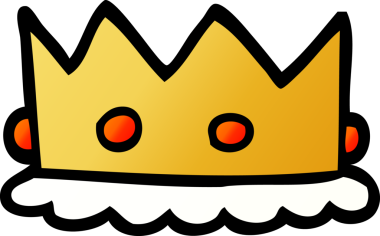 Bir insan tarafından çizilmiş kraliyet tacını karala