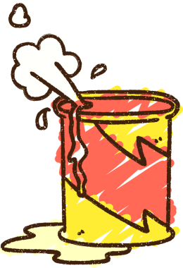 Bir insan tarafından çizilmiş Fizzy Soda Tebeşiri