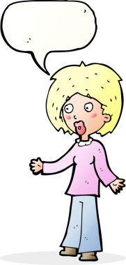 Bir insan tarafından çizilmiş konuşma balonlu bir karikatür.