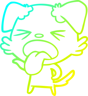 Bir insan tarafından çizilmiş iğrenç bir çizgi film çizimi.