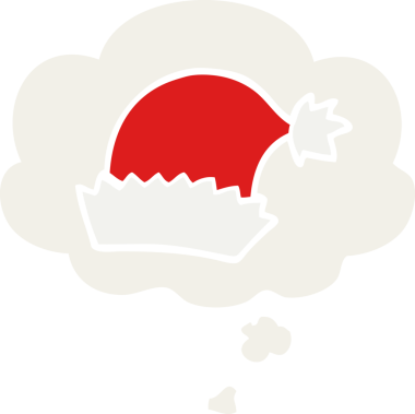 Düşünce baloncuklu çizgi film şapkası insan tarafından çizilmiş.