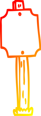 Bir insan tarafından çizilmiş bir çizgi film boş levha çizimi.