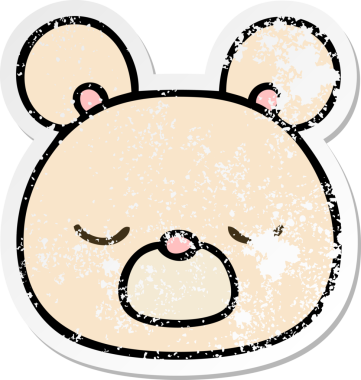 Bir insan tarafından çizilmiş garip bir el çiziminin sıkıntılı çıkartması.