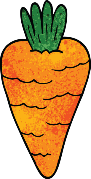 Bir insan tarafından çizilmiş karalama havucu.