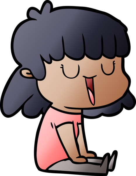 Bir insan tarafından çizilmiş karikatür kadın.