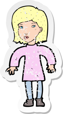 Bir insan tarafından çizilmiş, tetikte bir karikatürün gerilimli çıkartması.