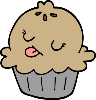 Bir insan tarafından çizilmiş şirin bir karikatür.