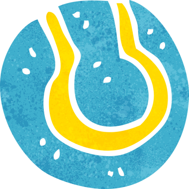 Bir insan tarafından çizilmiş çizgi film tenis topu.