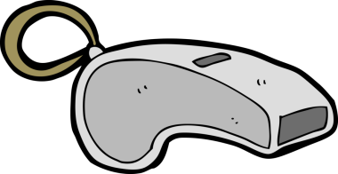 bir insan tarafından çizilmiş çizgi film düdüğü