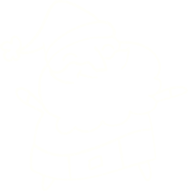 Bir insan tarafından çizilmiş Noel Baba Tebeşiri