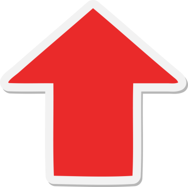 Bir insan tarafından çizilmiş ok karikatürü etiketi