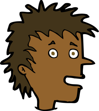 Bir insan tarafından çizilmiş heyecanlı bir çocuk.