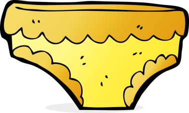 Bir insan tarafından çizilmiş iç çamaşırı.