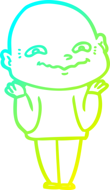 Bir insan tarafından çizilmiş ürpertici bir çizgi film çizimi.