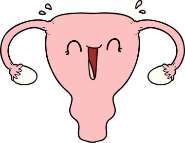 Bir insan tarafından çizilmiş mutlu rahim.