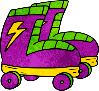 Bir insan tarafından çizilmiş el yapımı patenlerin karalama çizimi.