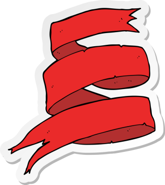 Bir insan tarafından çizilmiş bir parşömen afişinin çıkartması