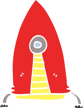 bir insan tarafından çizilmiş karalama uzay roketi