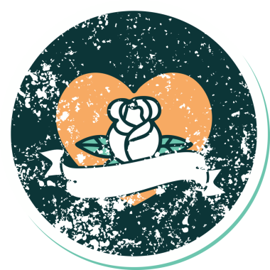 Bir insan tarafından çizilmiş kalp gülü ve bayrağının sembolik dövmeli resmi.