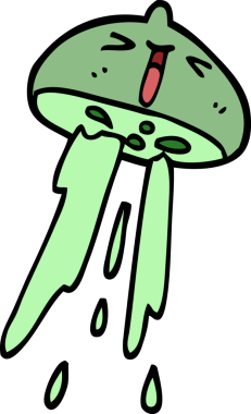 Bir insan tarafından çizilmiş karalama narenciye meyvesi.