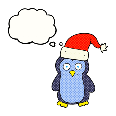 Bir insan tarafından çizilmiş serbest çizim baloncuk pengueni.