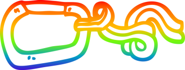 gökkuşağı gradyan çizgi çizimi bir insan tarafından çizilmiş bir klip ve ip