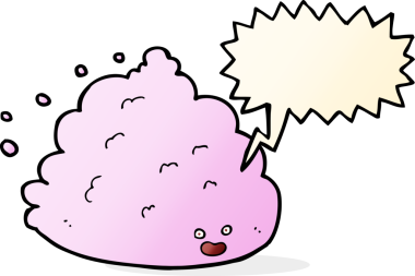 bir insan tarafından çizilmiş konuşma balonlu çizgi film karakteri