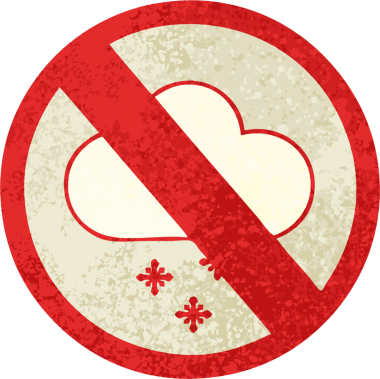 Bir insan tarafından çizilmiş karlı retro çizim çizimi