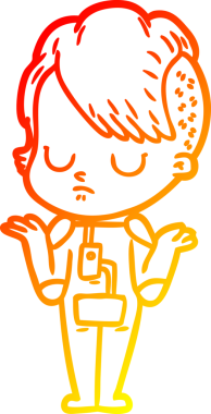 Bir insan tarafından çizilmiş bir karikatür kadın çizimi