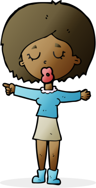 Bir insan tarafından çizilmiş bir karikatür.