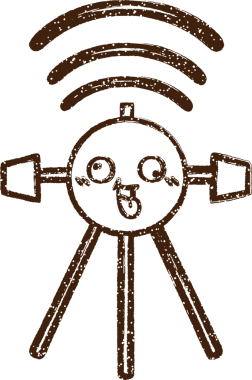 Bir insan tarafından çizilen Uzay Uydusu Kömürü Çizimi