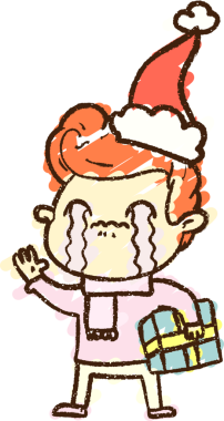 Bir insan tarafından çizilen Noel Adam Tebeşiri