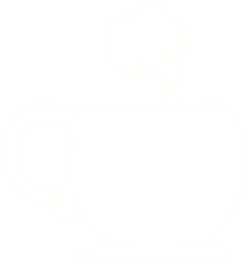 Bir insan tarafından çizilen buharlı kahve tebeşiri.